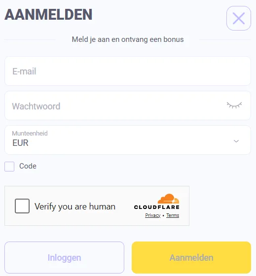 Registratie bij Pokobet Casino en account aanmaken